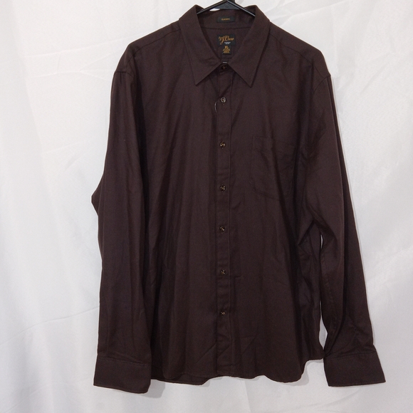 NWT J.Crew Cotton-cashmere Blend Shirt CC100 Dark Chocolate Size XL - Picture 2 of 12